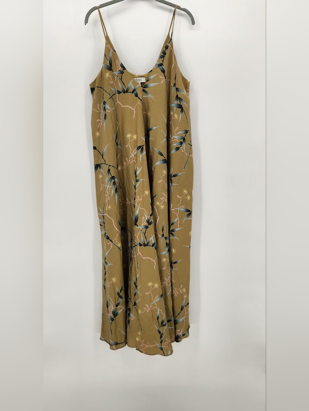 COS v neck slip maxi dress Size 10 Spring,summer Dress 100%cotton. - Picture 2 of 8